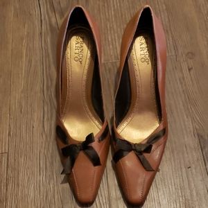 Franco Sarto brown high heels size 10